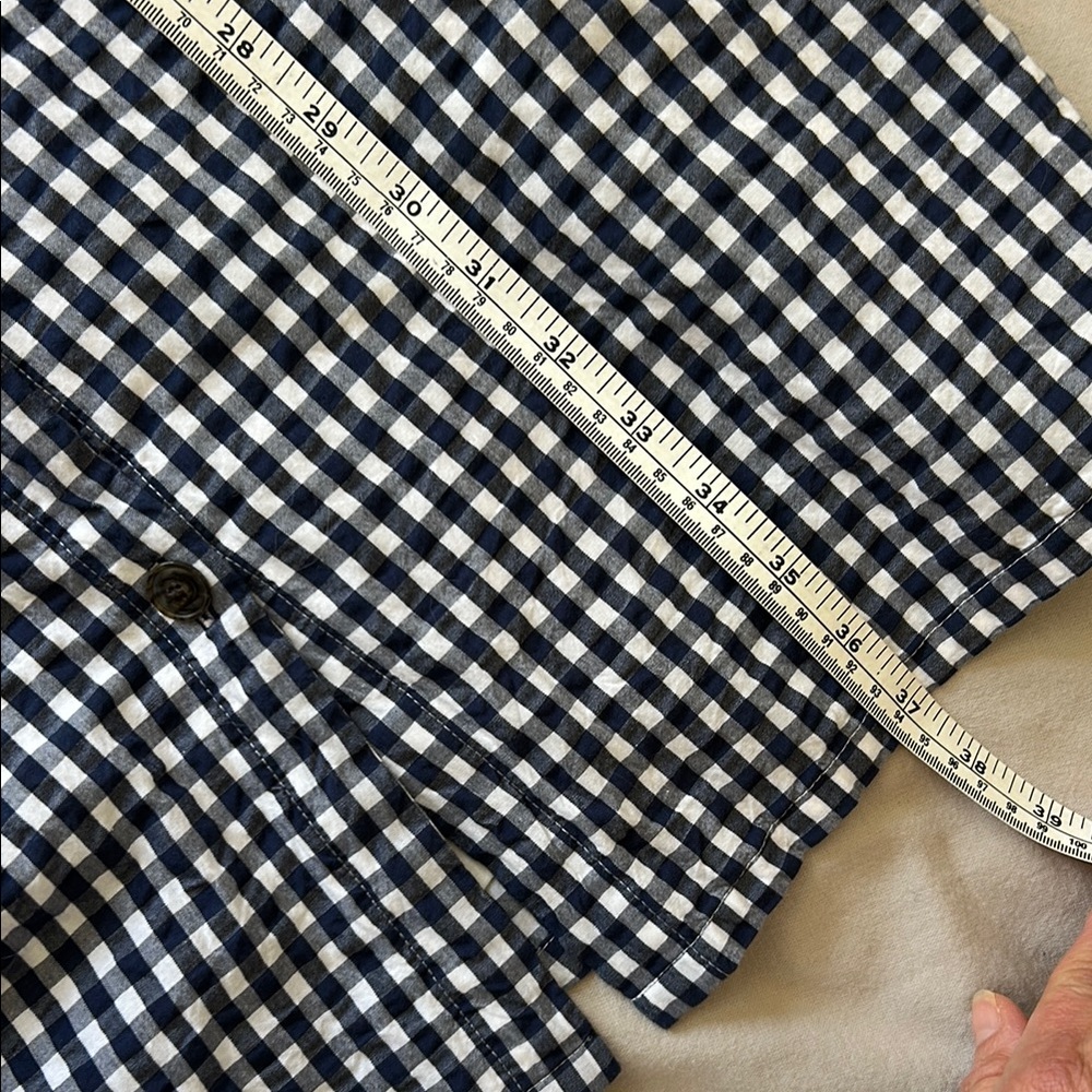 J Crew Blue and White Gingham Dress 6 - Picture 13 of 13